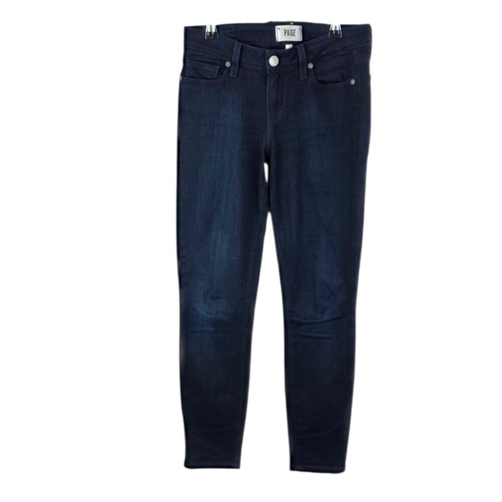 Paige Verdugo Ultra Skinny Jeans, Low Rise, Blue, Stretch Denim Size 26